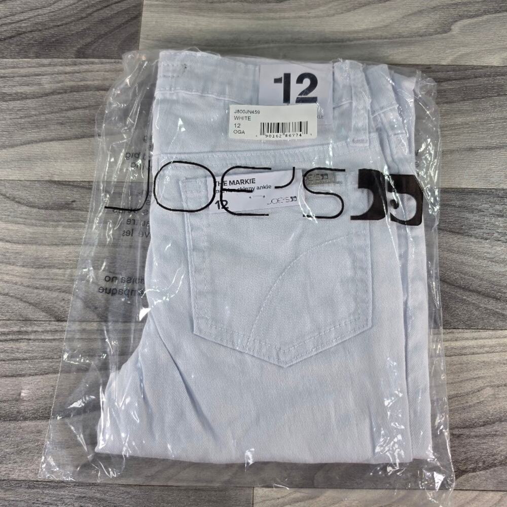 NWT Joe's Jeans The Markie High Rise Skinny Ankle White Jeans Size 12 J800JN459